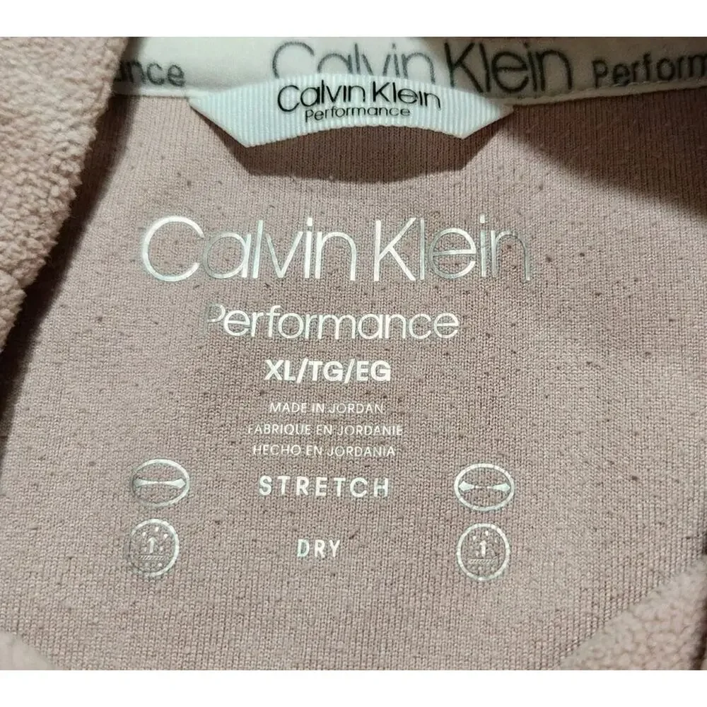 Calvin Klein Performance Fleece Pullover Sweatshirt Funnel Neck Womens Size XL - Picture 5 of 7